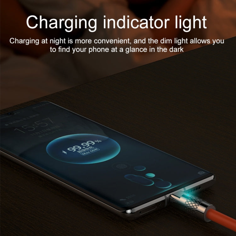 Mech Series 6A 120W USB to USB-C / Type-C Metal Plug Silicone Fast Charging Data Cable, Length: 1.8m(Blue) - USB-C & Type-C Cable by PMC TechLife | Online Shopping South Africa | PMC TechLife | Buy Now Pay Later Mobicred