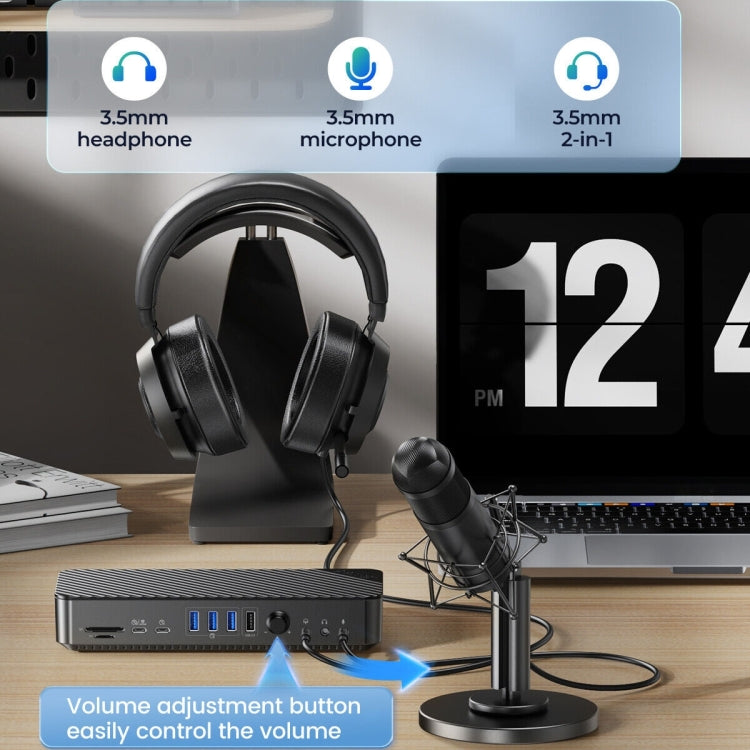 ORICO DKA20-BK-BP 10Gbps 20 in 1 Type-C 3.0 HUB Docking Station(EU Plug) - free shipping - PMC Jewellery - Order now!