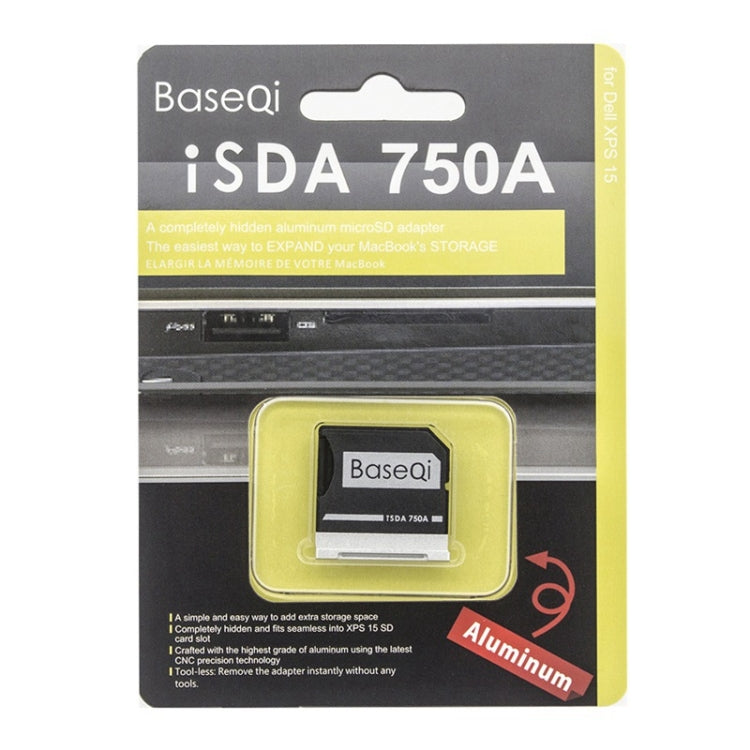 BASEQI Hidden Aluminum Alloy High Speed SD Card Case for Dell Inspiron 14 5455 Laptop - Card Case by PMC TechLife | Online Shopping South Africa | PMC TechLife