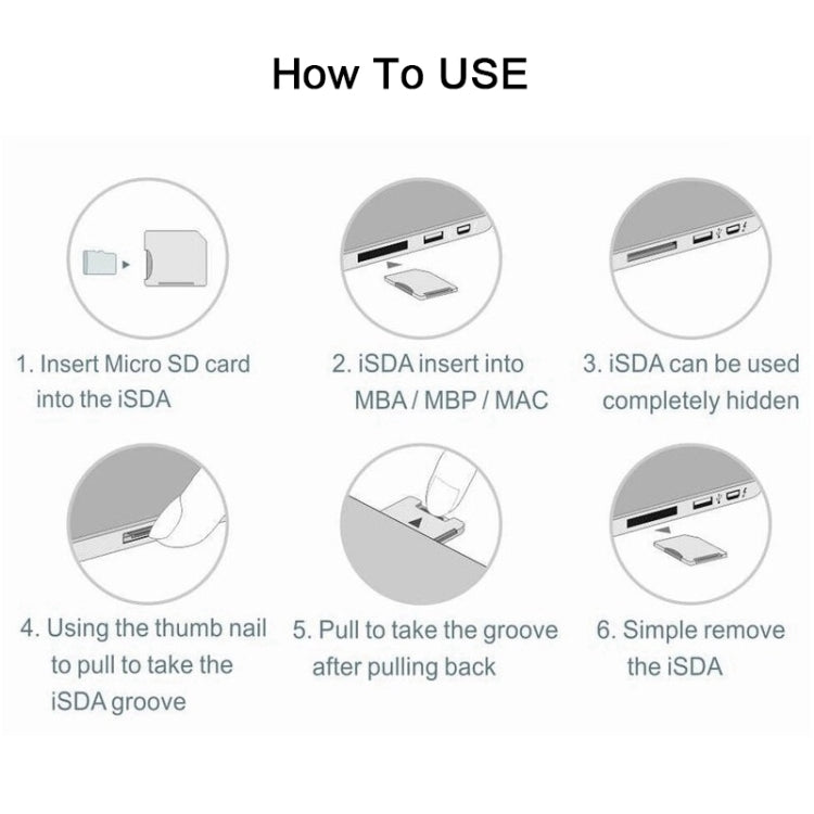 BASEQI Hidden Aluminum Alloy SD Card Case for Macbook Pro (Mid-2012) (not Retina) Laptops - Card Case by PMC Jewellery | Online Shopping South Africa | PMC Jewellery | Buy Now Pay Later Mobicred