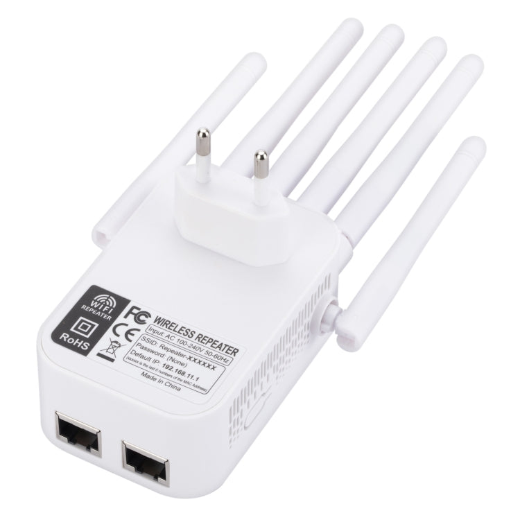 SM-011 Six-antenna 1200M Repeater WiFi Wireless Router (US Plug) - Wireless Routers by PMC TechLife | Online Shopping South Africa | PMC TechLife | Buy Now Pay Later Mobicred