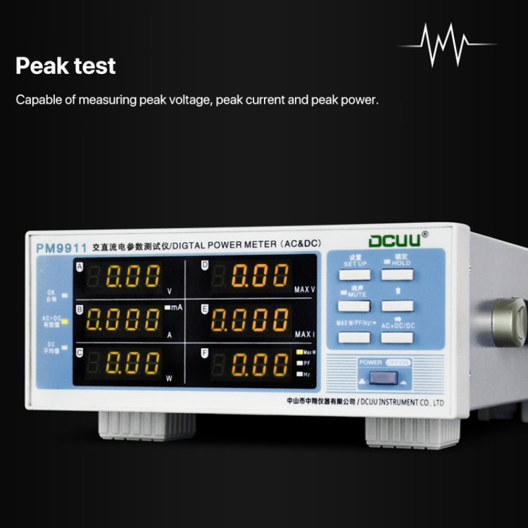 DCUU PM9911 Intelligent Electrical Parameters Measuring Instrument(US Plug) - Current & Voltage Tester by PMC TechLife | Online Shopping South Africa | PMC TechLife | Buy Now Pay Later Mobicred
