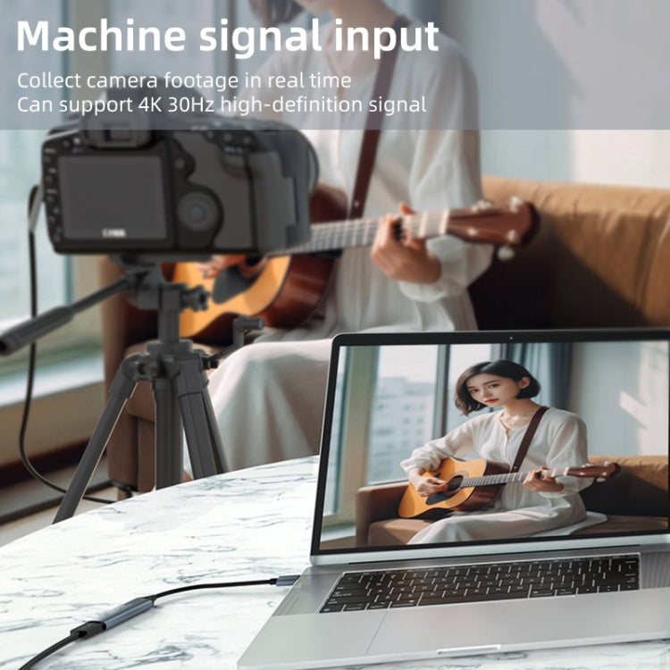 4K 30Hz HDMI to USB-C / Type-C HD Video Capture Card with Cable - Video Capture Solutions by PMC TechLife | Online Shopping South Africa | PMC TechLife | Buy Now Pay Later Mobicred