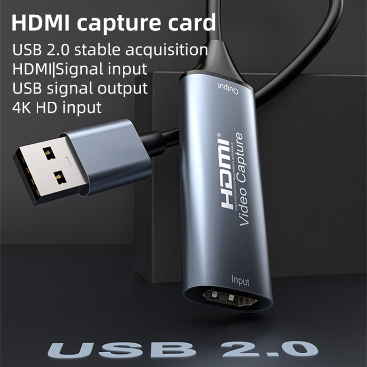 4K 30Hz HDMI to USB2.0 HD Video Capture Card with Cable - Video Capture Solutions by PMC TechLife | Online Shopping South Africa | PMC TechLife | Buy Now Pay Later Mobicred