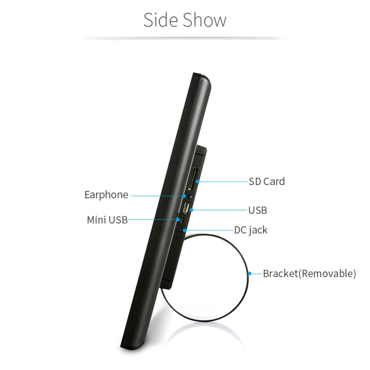 21.5 inch LCD Display Digital Photo Frame, RK3288 Quad Core Cortex A17 up to 1.8GHz, Android 8.1, 2GB+16GB, Support WiFi & Ethernet & Bluetooth & SD Card & 3.5mm Jack - 15 inch Above by PMc TechLife | Online Shopping South Africa | PMc TechLife | Buy Now Pay Later Mobicred