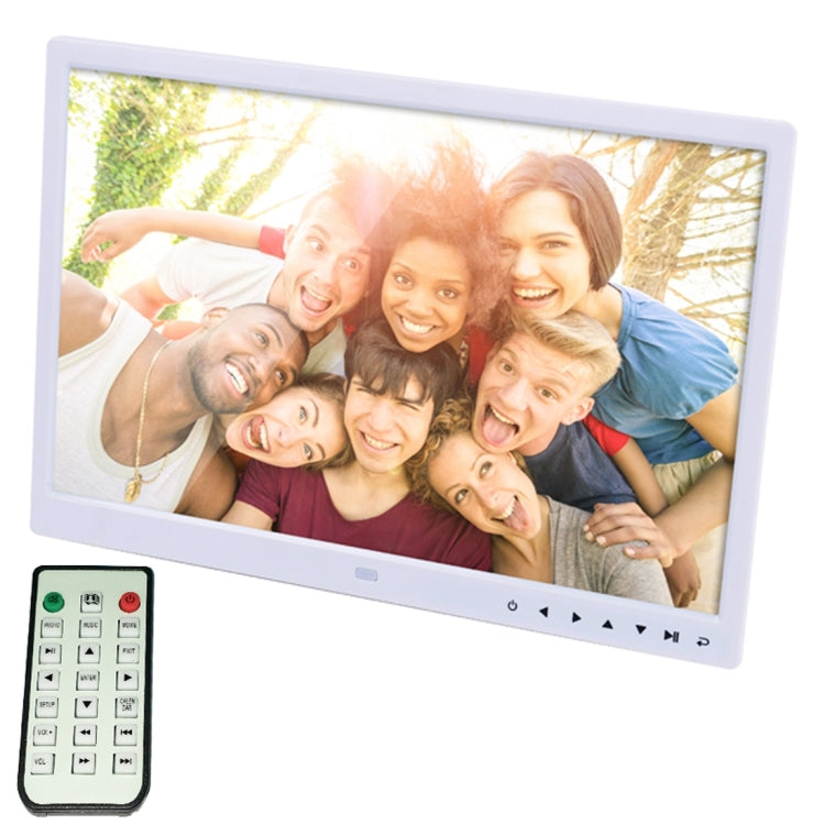 15.0 inch LED Display Digital Photo Frame with Holder / Remote Control, Allwinner, Support USB / SD Card Input / OTG(White) - 11-15 inch by PMC TechLife | Online Shopping South Africa | PMC TechLife | Buy Now Pay Later Mobicred