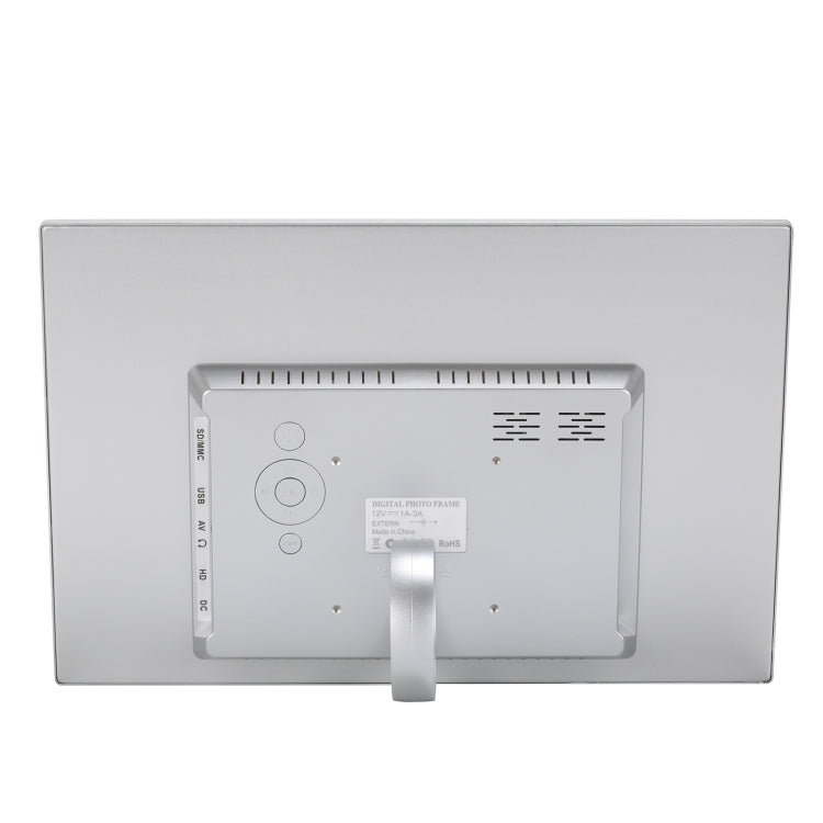 HSD1202 12.1 inch 1280x800 High Resolution Display Digital Photo Frame with Holder and Remote Control, Support SD / MMC / MS Card / USB Port, EU Plug(Silver) - 11-15 inch by PMC TechLife | Online Shopping South Africa | PMC TechLife | Buy Now Pay Later Mobicred