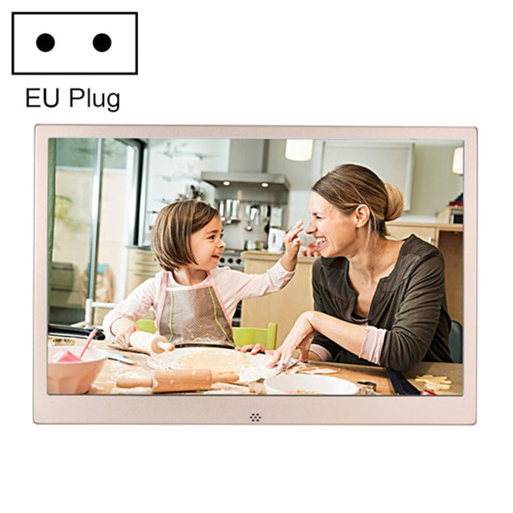 HSD1303 13.3 inch LED 1280x800 High Resolution Display Digital Photo Frame with Holder and Remote Control, Support SD / MMC / MS Card / USB Port, EU Plug(Silver) - 11-15 inch by PMC TechLife | Online Shopping South Africa | PMC TechLife | Buy Now Pay Later Mobicred