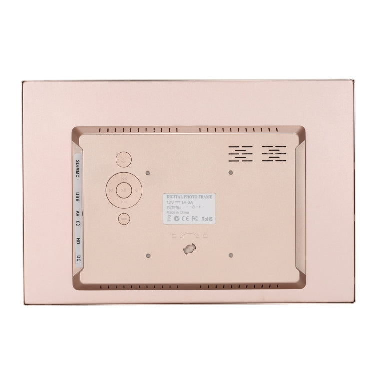 HSD1504 15.4 inch LED 1280x800 High Resolution Display Digital Photo Frame with Holder and Remote Control, Support SD / MMC / MS Card / USB Port, US Plug(Gold) - 15 inch Above by PMC TechLife | Online Shopping South Africa | PMC TechLife | Buy Now Pay Later Mobicred