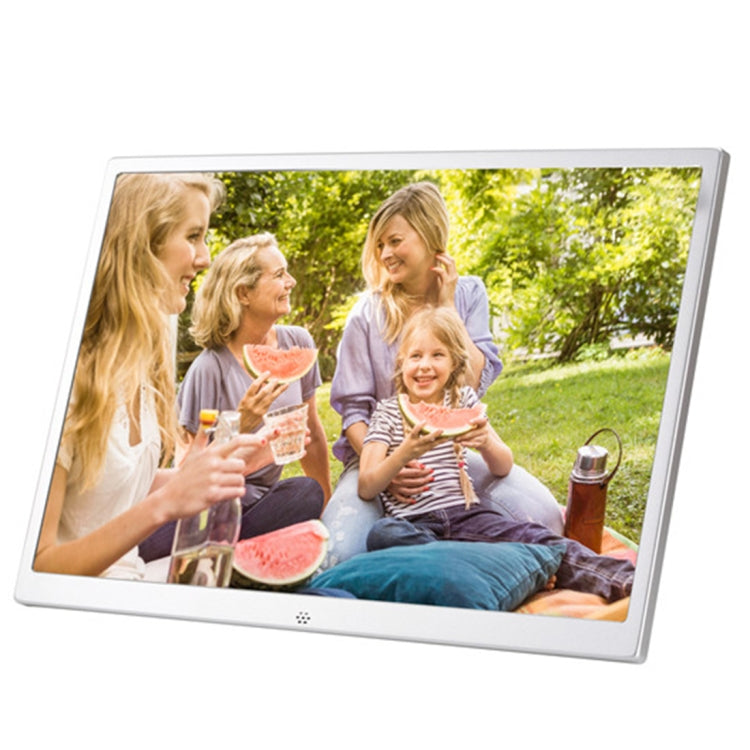 HSD1504 15.4 inch LED 1280x800 High Resolution Display Digital Photo Frame with Holder and Remote Control, Support SD / MMC / MS Card / USB Port, US Plug(Silver) - 15 inch Above by PMC TechLife | Online Shopping South Africa | PMC TechLife | Buy Now Pay Later Mobicred