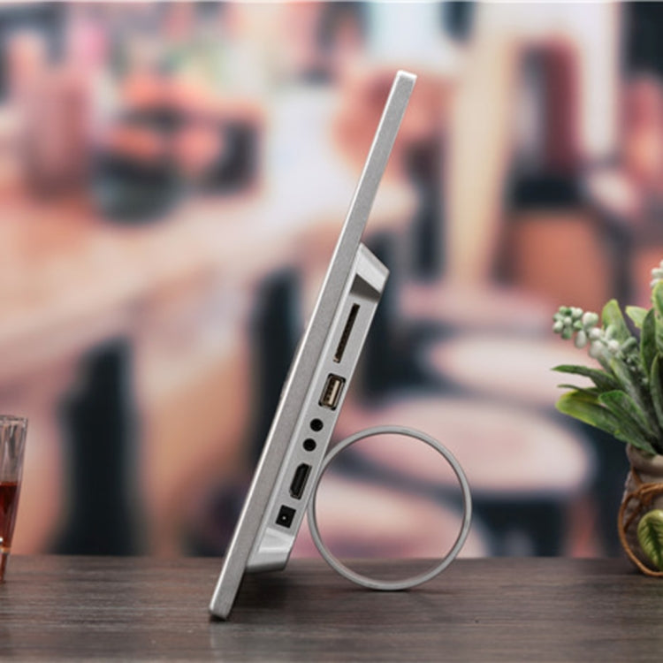 HSD1504 15.4 inch LED 1280x800 High Resolution Display Digital Photo Frame with Holder and Remote Control, Support SD / MMC / MS Card / USB Port, US Plug(Silver) - 15 inch Above by PMC TechLife | Online Shopping South Africa | PMC TechLife | Buy Now Pay Later Mobicred