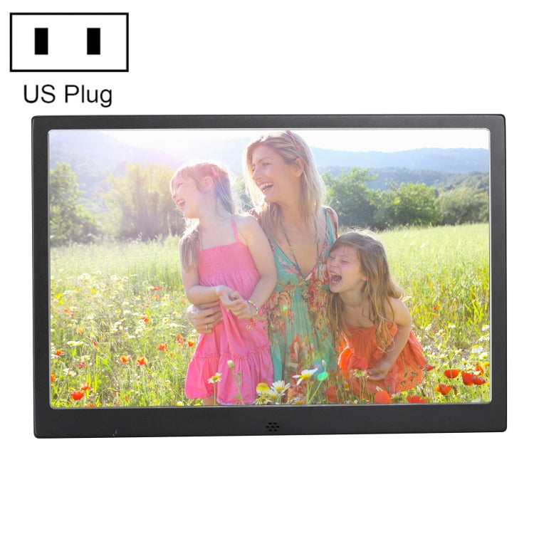 HSD1707 17 inch LED 1440X900 High Resolution Display Digital Photo Frame with Holder and Remote Control, Support SD / MMC / MS Card / USB Port, US Plug(Black) - free shipping - PMC Jewellery - Order now!