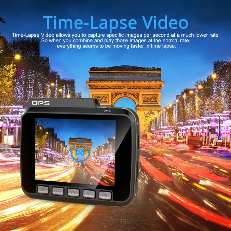 GS63H Car DVR Camera 2.4 inch LCD Screen HD 2880 x 2160P 150 Degree Wide Angle Viewing, Support Motion Detection / TF Card / G-Sensor / GPS / WiFi / HDMI(Black) - free shipping - PMC TechLife - Order now!