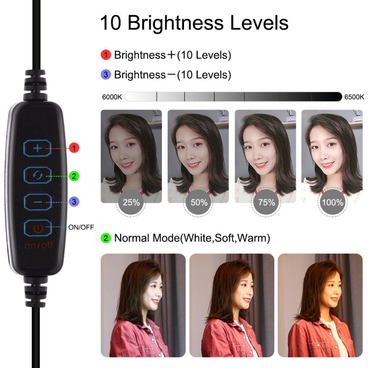 PULUZ 3 in 1 Vlogging Live Broadcast Smartphone Video Rig + Microphone +  4.7 inch 12cm Ring LED Selfie Light Kits with Cold Shoe Tripod Head for iPhone, Galaxy, Huawei, Xiaomi, HTC, LG, Google, and Other Smartphones(Red) - Camera Cage by PULUZ | Online Shopping South Africa | PMC TechLife | Buy Now Pay Later Mobicred