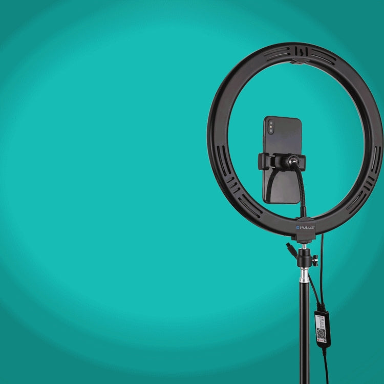PULUZ 11.8 inch 30cm RGB Light 1.1m Tripod Mount Dimmable LED Ring Vlogging Selfie Photography Video Lights Live Broadcast Kits with Cold Shoe Tripod Ball Head & Phone Clamp(AU Plug) - free shipping - PMC Jewellery - Order now!