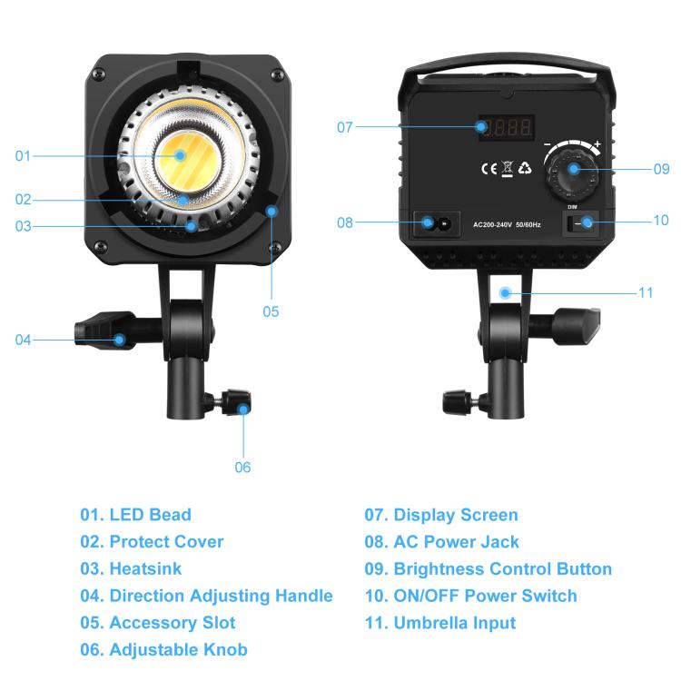 PULUZ 220V 120W Studio Video Light + 2.8m Light Holder + 65cm Foldable Lantern Softbox Photography Kit(EU Plug) - free shipping - PMC TechLife - Order now!