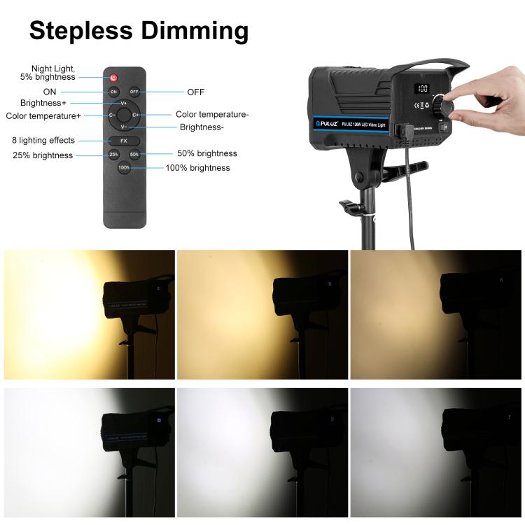 PULUZ 220V 120W Studio Video Light + 2.8m Light Holder + 65cm Foldable Lantern Softbox Photography Kit(EU Plug) - free shipping - PMC TechLife - Order now!