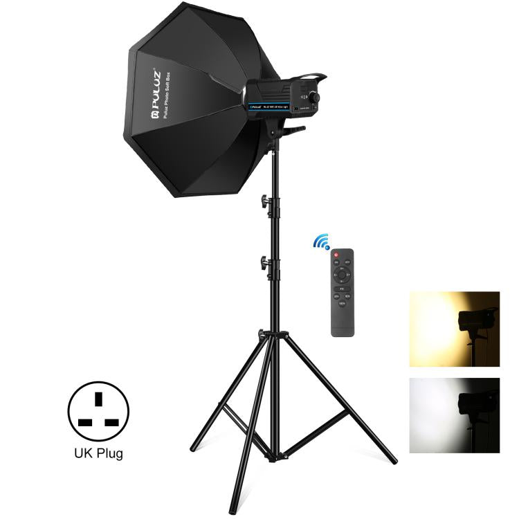 PULUZ 120W Photo Studio Strobe Flash Light Kit with Softbox Reflector & Tripod(UK Plug) - free shipping - PMC TechLife - Order now!