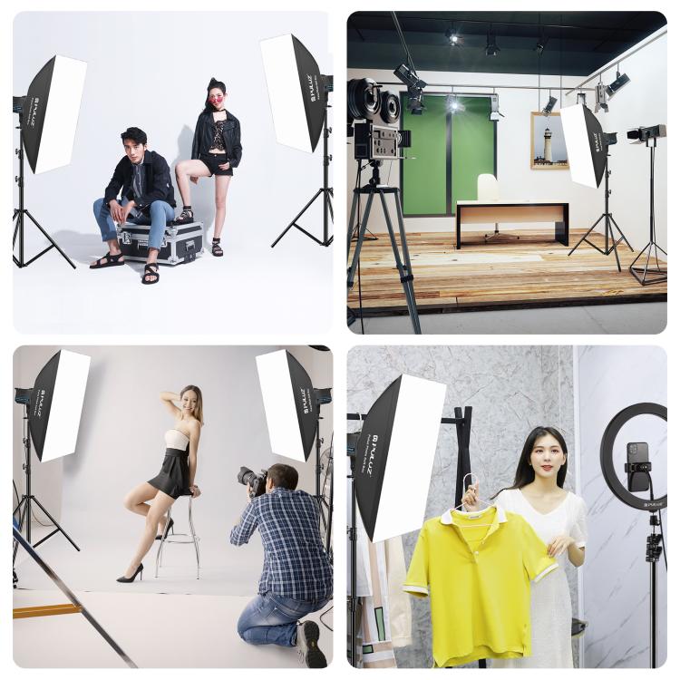 PULUZ 120W Photo Studio Strobe Flash Light Kit with Softbox Reflector & Tripod(UK Plug) - free shipping - PMC TechLife - Order now!