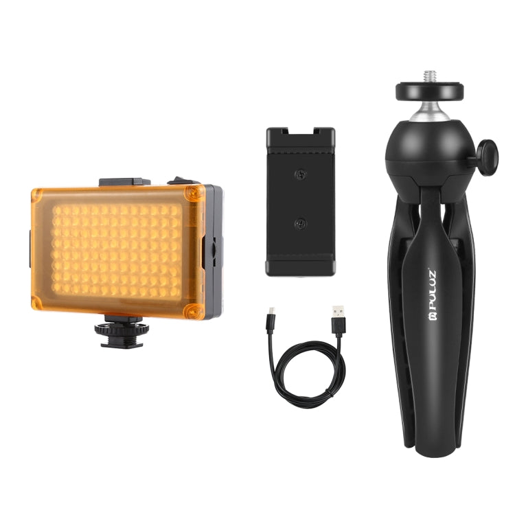 PULUZ Live Broadcast Smartphone Video Light Vlogger Kits with LED Light + Tripod Mount + Phone Clamp Holder(Black) - free shipping - PMC Jewellery - Order now!