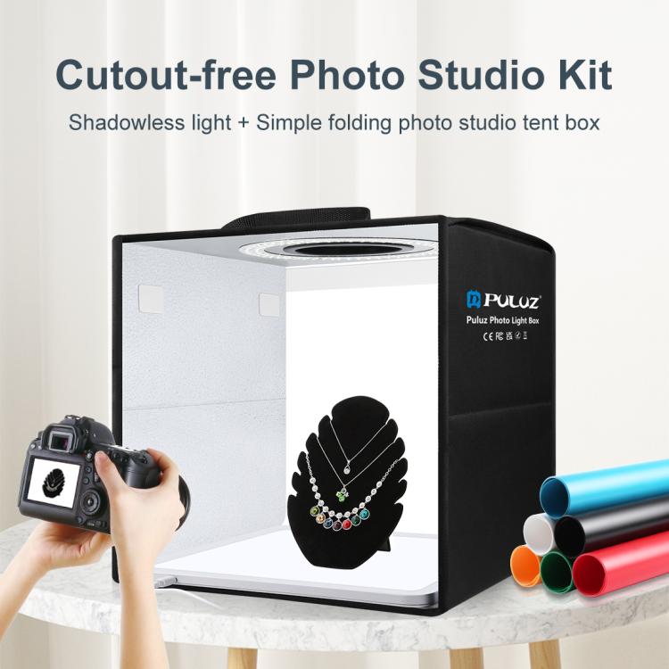 PULUZ 30cm Folding Ring Light Photo Lighting Studio Shooting Tent Box with Shadowless Light Panel -  by PULUZ | Online Shopping South Africa | PMC TechLife | Buy Now Pay Later Mobicred