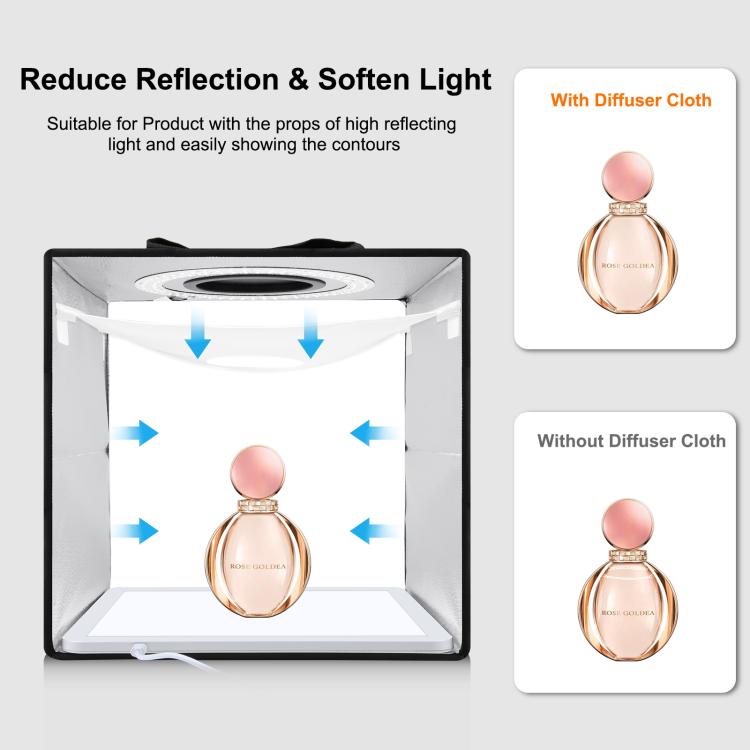 PULUZ 30cm Folding Ring Light Photo Lighting Studio Shooting Tent Box with Shadowless Light Panel -  by PULUZ | Online Shopping South Africa | PMC TechLife | Buy Now Pay Later Mobicred