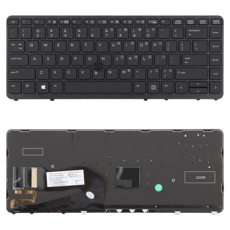 For HP EliteBook 840 G1 / 850 G1 US Version Keyboard with Backlight and Pointing (Black) - free shipping - PMC TechLife - Order now!