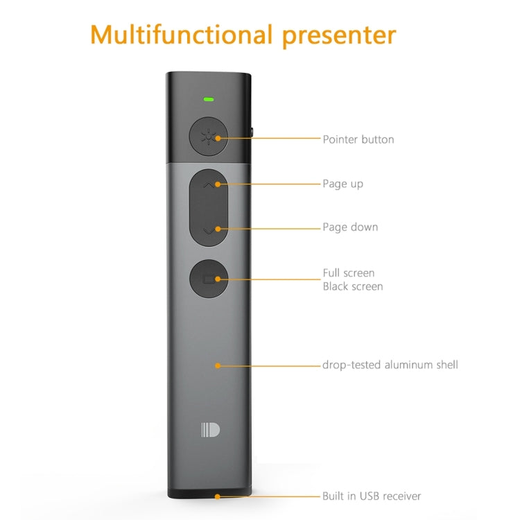 DOOSL DSIT036 Red Laser Pointer 2.4GHz Wireless Presenter PowerPoint Clicker - free shipping - PMC Jewellery - Order now!