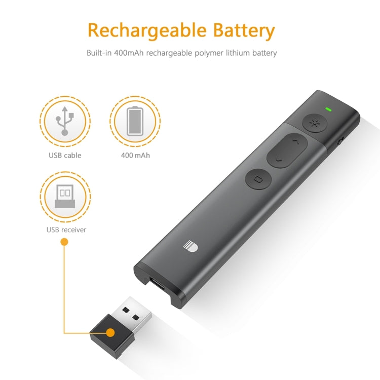 DOOSL DSIT036 Red Laser Pointer 2.4GHz Wireless Presenter PowerPoint Clicker - free shipping - PMC Jewellery - Order now!