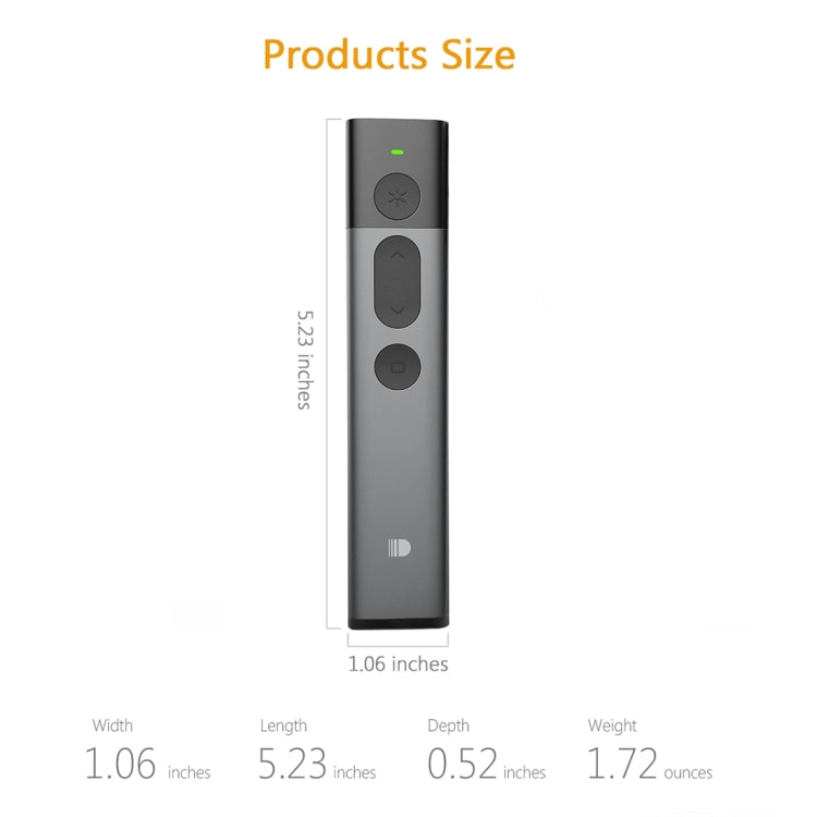 DOOSL DSIT036 Red Laser Pointer 2.4GHz Wireless Presenter PowerPoint Clicker - free shipping - PMC Jewellery - Order now!