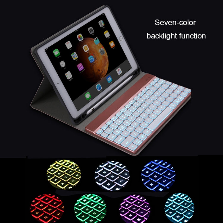 508A Detachable Bluetooth Keyboard + Horizontal Flip Leather Tablet Case with Holder & Colorful Backlight for iPad Pro 9.7 inch, iPad Air, iPad Air 2, iPad 9.7 inch (2017), iPad 9.7 inch (2018)(Blue) - For iPad Pro by PMC TechLife | Online Shopping South Africa | PMC TechLife