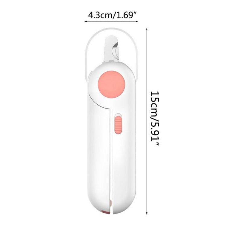 Pet Cat and Dog LED Light Nail Clippers (Pink) - Fingernail Trimmers by PMc TechLife | Online Shopping South Africa | PMc TechLife | Buy Now Pay Later Mobicred