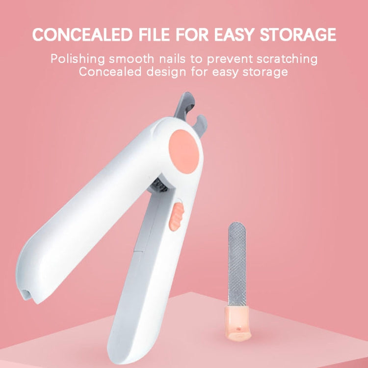 Pet Cat and Dog LED Light Nail Clippers (Pink) - Fingernail Trimmers by PMc TechLife | Online Shopping South Africa | PMc TechLife | Buy Now Pay Later Mobicred