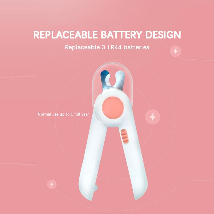 Pet Cat and Dog LED Light Nail Clippers (Pink) - Fingernail Trimmers by PMc TechLife | Online Shopping South Africa | PMc TechLife | Buy Now Pay Later Mobicred