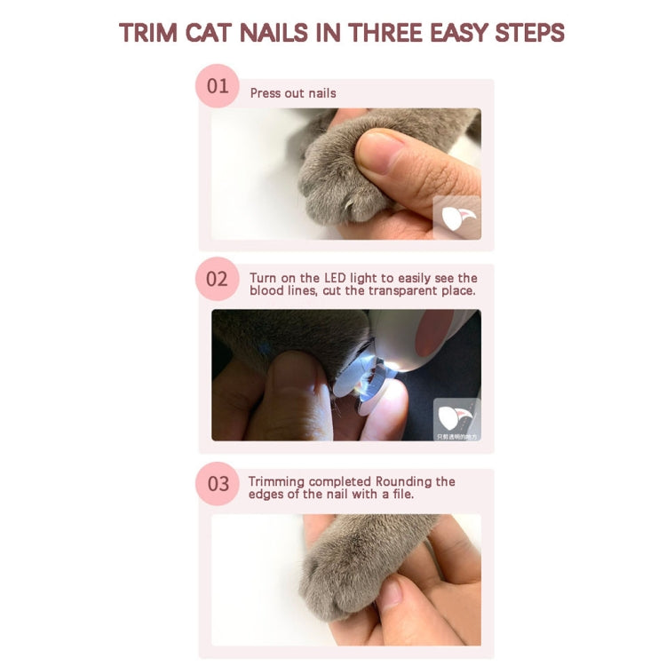 Pet Cat and Dog LED Light Nail Clippers (Blue) - Fingernail Trimmers by PMc TechLife | Online Shopping South Africa | PMc TechLife | Buy Now Pay Later Mobicred