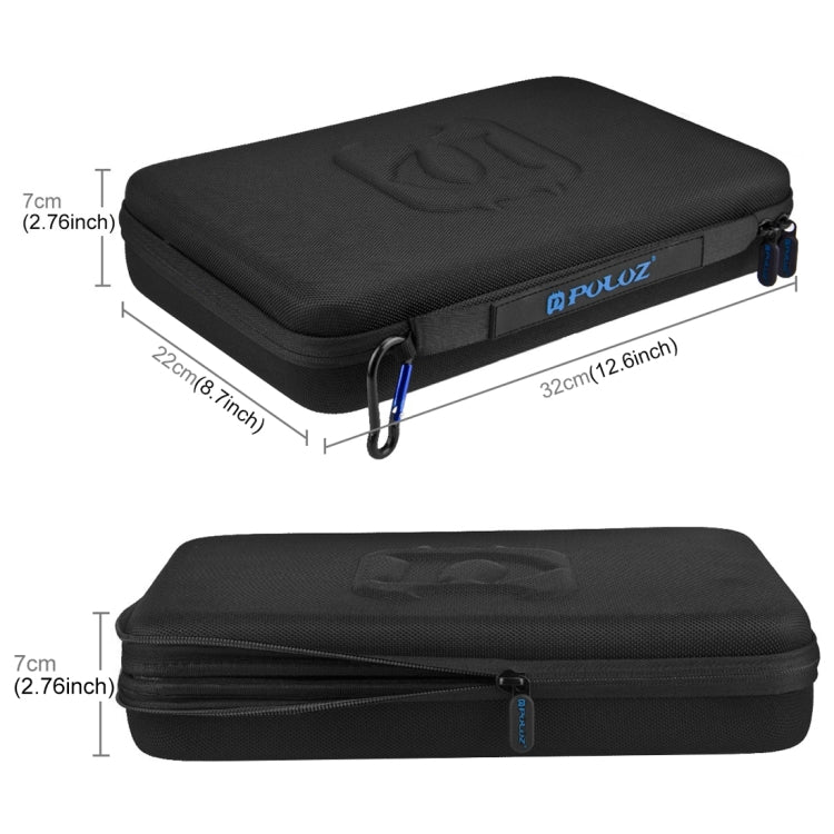 PULUZ Waterproof Carrying and Travel Case for GoPro, Insta360, DJI and Other Action Cameras Accessories, Large Size: 32cm x 22cm x 7cm - Carry Cases by PULUZ | Online Shopping South Africa | PMC TechLife | Buy Now Pay Later Mobicred
