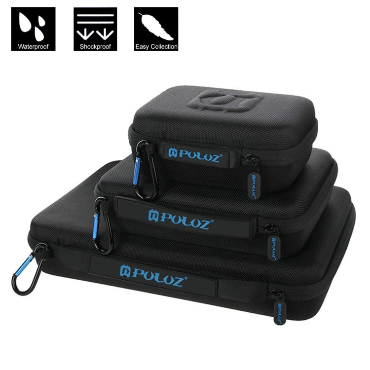 PULUZ Waterproof Carrying and Travel Case for GoPro, Insta360, DJI and Other Action Cameras Accessories, Large Size: 32cm x 22cm x 7cm - Carry Cases by PULUZ | Online Shopping South Africa | PMC TechLife | Buy Now Pay Later Mobicred