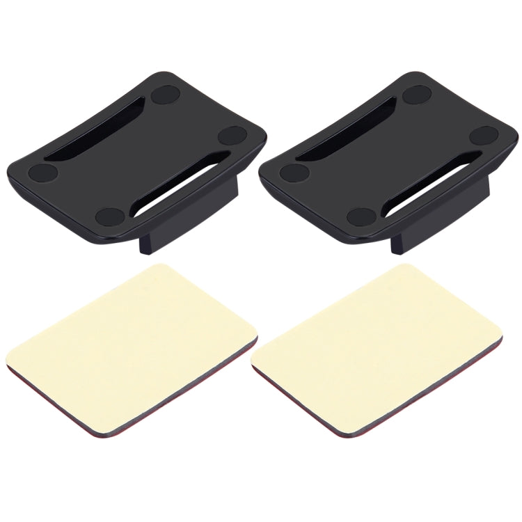 PULUZ 2 Curved Surface Mounts + 2 Adhesive Mount Stickers for PULUZ Action Sports Cameras Jaws Flex Clamp Mount for GoPro, Insta360, DJI and Other Action Cameras - Connection Mount by PULUZ | Online Shopping South Africa | PMC TechLife | Buy Now Pay Later Mobicred