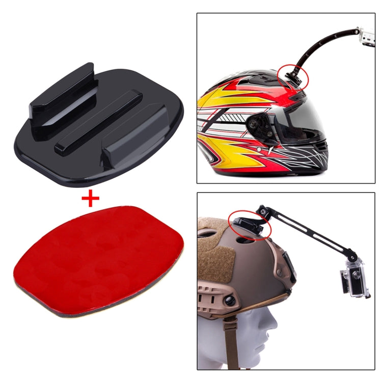 PULUZ 2 Flat Surface Mounts + 2 Adhesive Mount Stickers for PULUZ Action Sports Cameras Jaws Flex Clamp Mount for GoPro, Insta360, DJI and Other Action Cameras - Connection Mount by PULUZ | Online Shopping South Africa | PMC TechLife | Buy Now Pay Later Mobicred