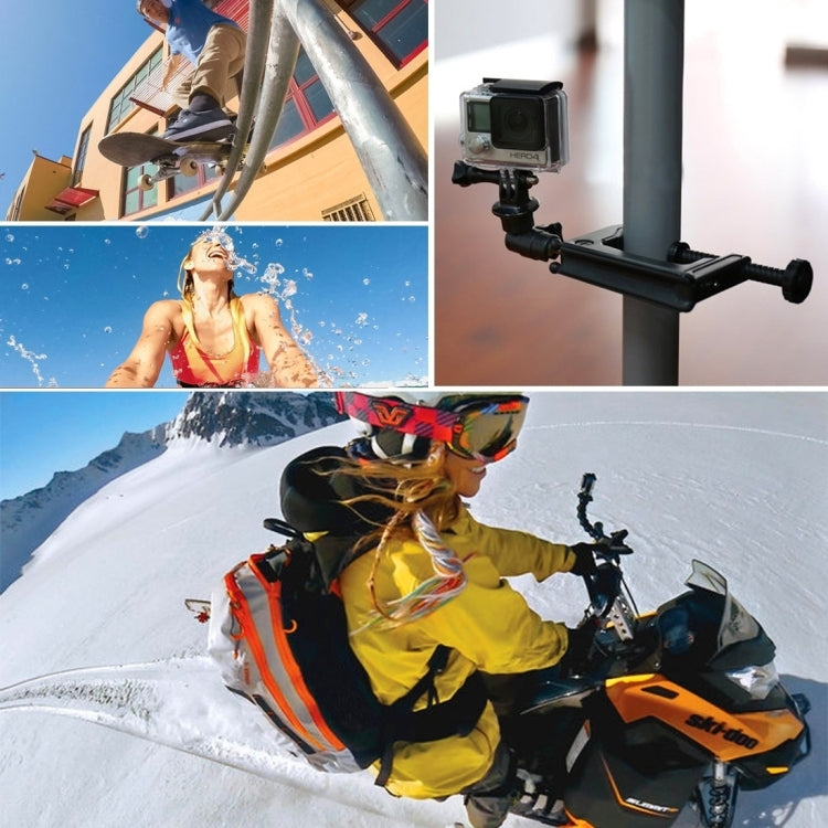 PULUZ 1/4 inch Screw Hole Tripod Mount CNC Adapter for GoPro, Insta360, DJI and Other Action Cameras(Gold) - Connection Mount by PULUZ | Online Shopping South Africa | PMC TechLife | Buy Now Pay Later Mobicred