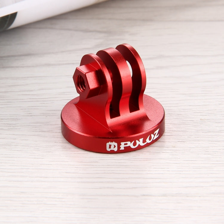 PULUZ 1/4 inch Screw Hole Tripod Mount CNC Adapter for GoPro, Insta360, DJI and Other Action Cameras(Red) - Connection Mount by PULUZ | Online Shopping South Africa | PMC TechLife | Buy Now Pay Later Mobicred