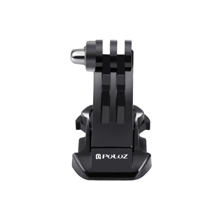 PULUZ Black Vertical Surface J-Hook Buckle Mount for PULUZ Action Sports Cameras Jaws Flex Clamp Mount for GoPro, Insta360, DJI and Other Action Cameras(Black) - Helmet Mount by PULUZ | Online Shopping South Africa | PMC TechLife | Buy Now Pay Later Mobicred