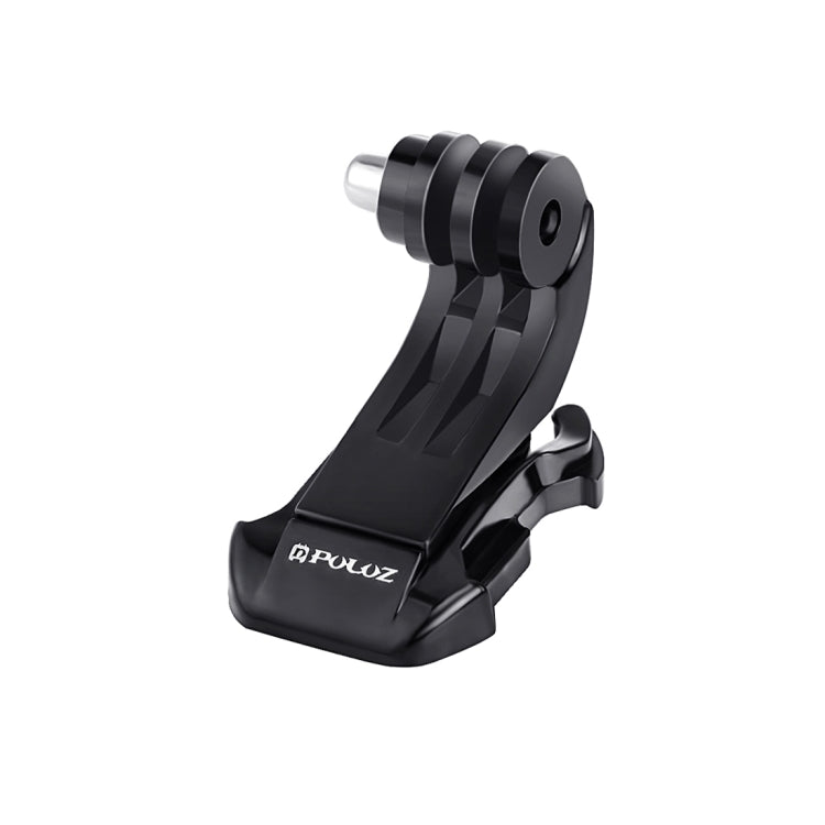 PULUZ Black Vertical Surface J-Hook Buckle Mount for PULUZ Action Sports Cameras Jaws Flex Clamp Mount for GoPro, Insta360, DJI and Other Action Cameras(Black) - Helmet Mount by PULUZ | Online Shopping South Africa | PMC TechLife | Buy Now Pay Later Mobicred
