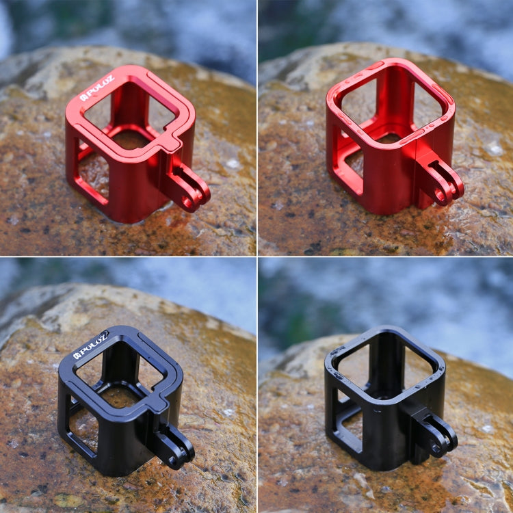 PULUZ Housing Shell CNC Aluminum Alloy Protective Cage with Insurance Frame for GoPro HERO5 Session /HERO4 Session /HERO Session(Red) - free shipping - PMC TechLife - Order now!