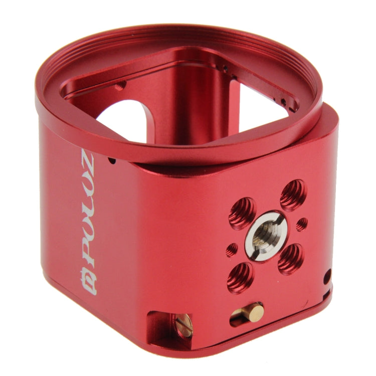 PULUZ Housing Shell CNC Aluminum Alloy Protective Cage Kit with Metal Wrench & Lens Cap & Screw & Tripod Adapter for GoPro HERO5 Session /HERO4 Session /HERO Session(Red) - free shipping - PMC TechLife - Order now!