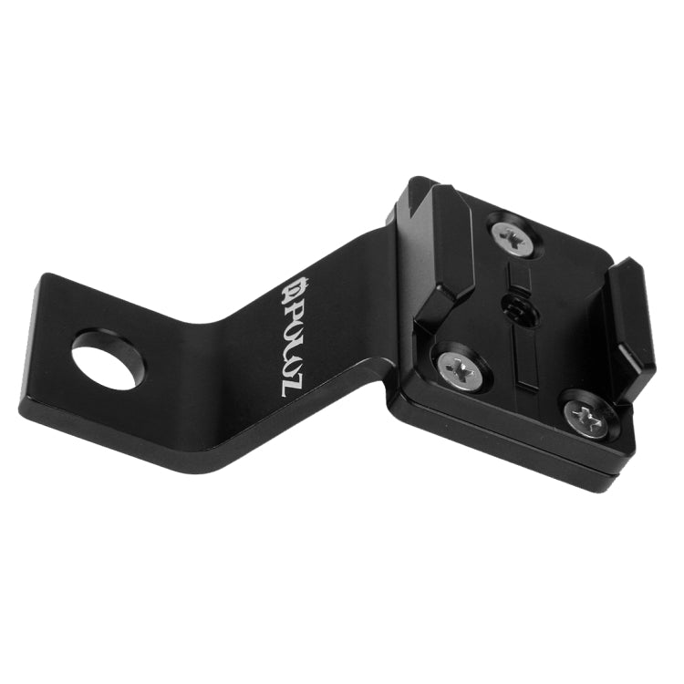 PULUZ Fixed Metal Motorcycle Holder Mount for GoPro, Insta360, DJI and Other Action Cameras(Black) - Holder by PULUZ | Online Shopping South Africa | PMC TechLife | Buy Now Pay Later Mobicred