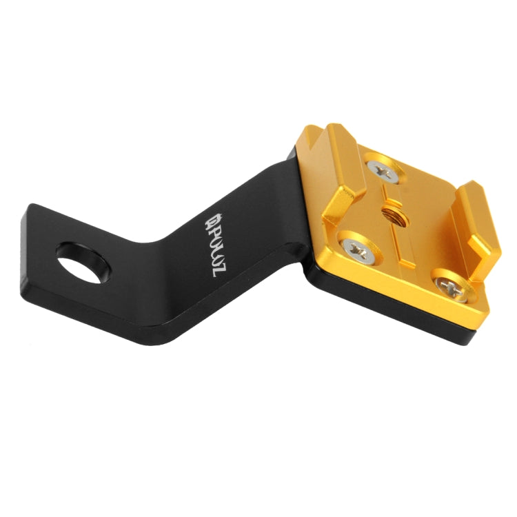 PULUZ Fixed Metal Motorcycle Holder Mount for GoPro, Insta360, DJI and Other Action Cameras(Gold) - free shipping - PMC TechLife - Order now!