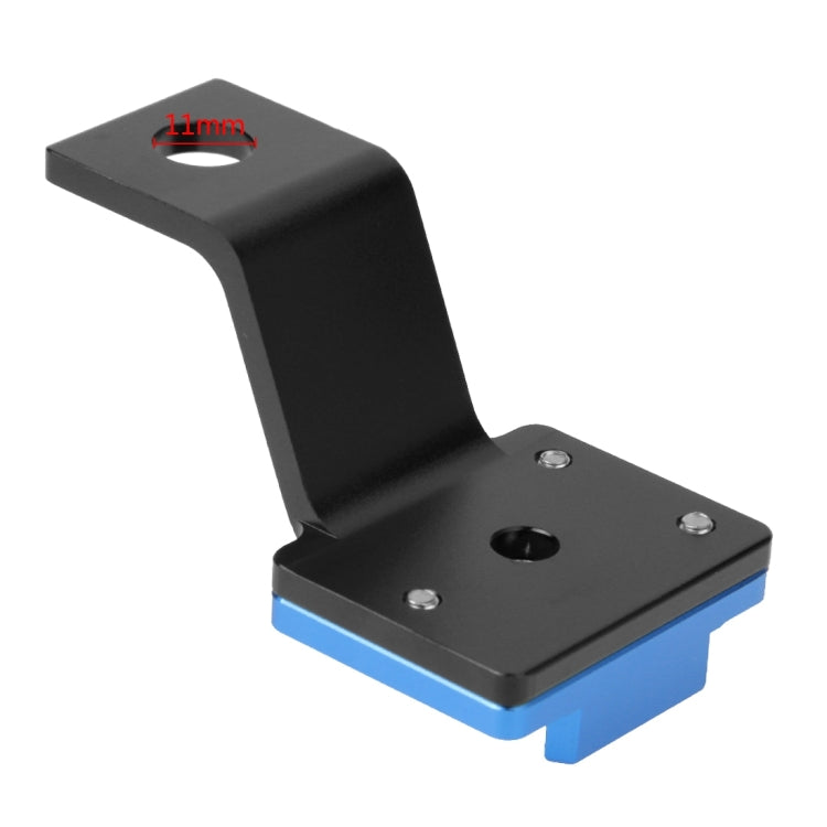 PULUZ Fixed Metal Motorcycle Holder Mount for GoPro, Insta360, DJI and Other Action Cameras(Blue) - Holder by PULUZ | Online Shopping South Africa | PMC TechLife | Buy Now Pay Later Mobicred
