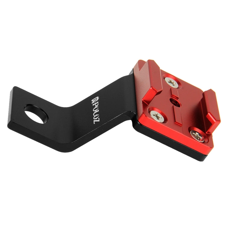 PULUZ Fixed Metal Motorcycle Holder Mount for GoPro, Insta360, DJI and Other Action Cameras(Red) - Holder by PULUZ | Online Shopping South Africa | PMC TechLife | Buy Now Pay Later Mobicred