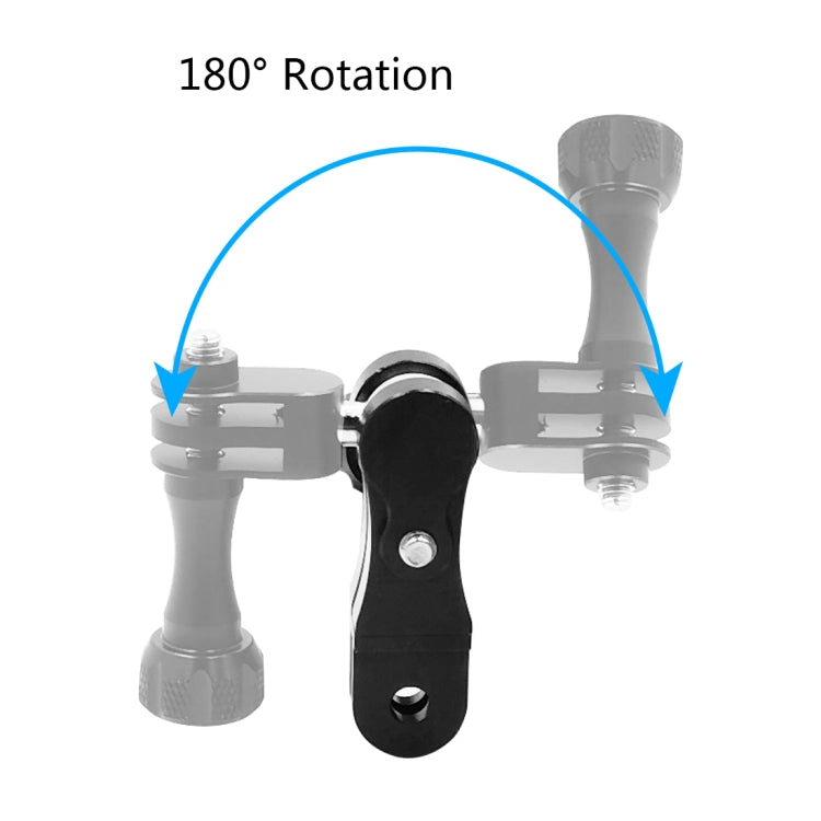PULUZ CNC Aluminum Ball Joint Mount with 2 Long Screws for GoPro, Insta360, DJI and Other Action Cameras(Black) - free shipping - PMC TechLife - Order now!